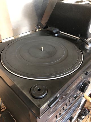 Altavoces Aiwa+ cadena completa con tocadiscos