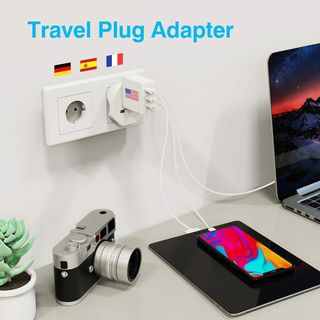 ADAPTADOR DE VIAJE DE ENCHUFES PARA USAR EN ESPAÑA