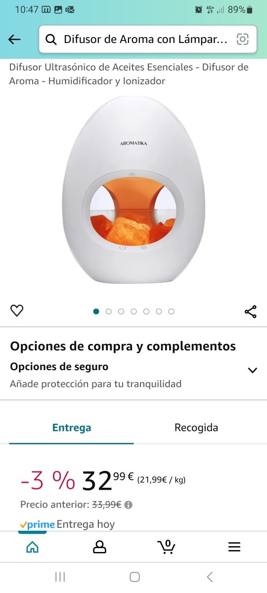 Humidificador piedras Himalaya