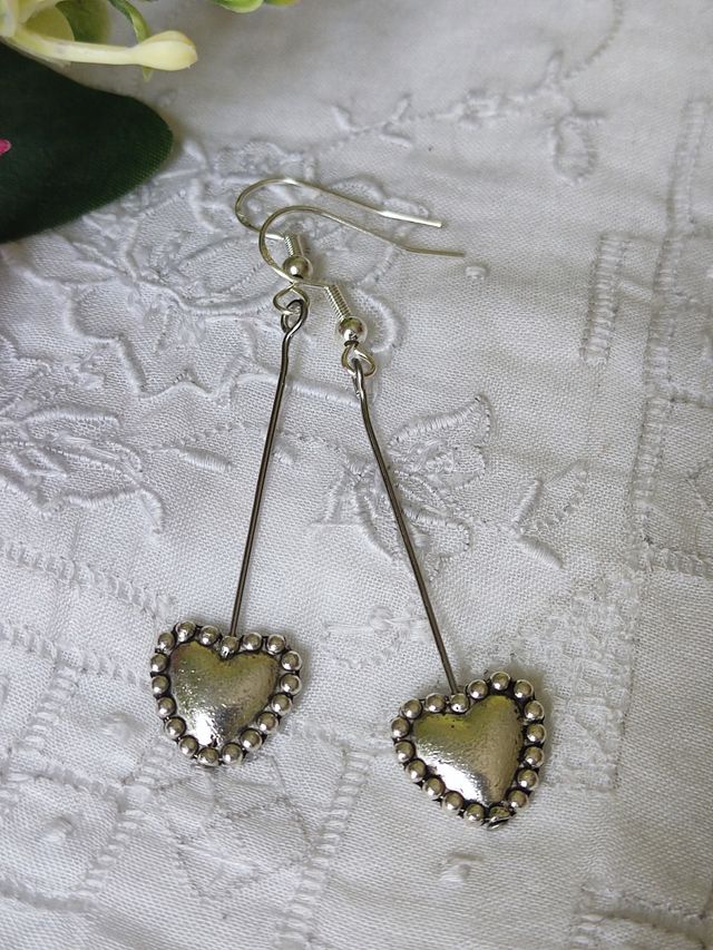 Pendientes fantasía corazones