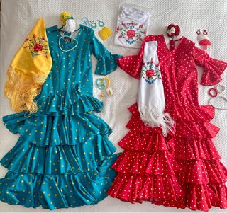 Traje de flamenca niñas  actuales