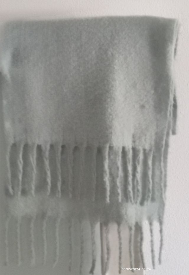 Manta lana bebé celeste