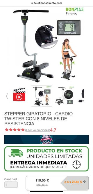 STEPPER GIRATORIO CARDIO TWISTER