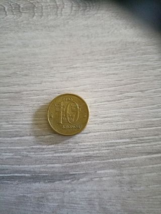 Moneda Suiza de 10 Kronor 