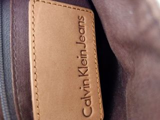 Bolso de Piel y Tela Marrón Claro · Calvin Klein ·