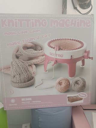 Maquina para hacer trabajos con lana