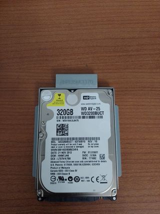Disco duro 320gb sata portátil o PC en uno