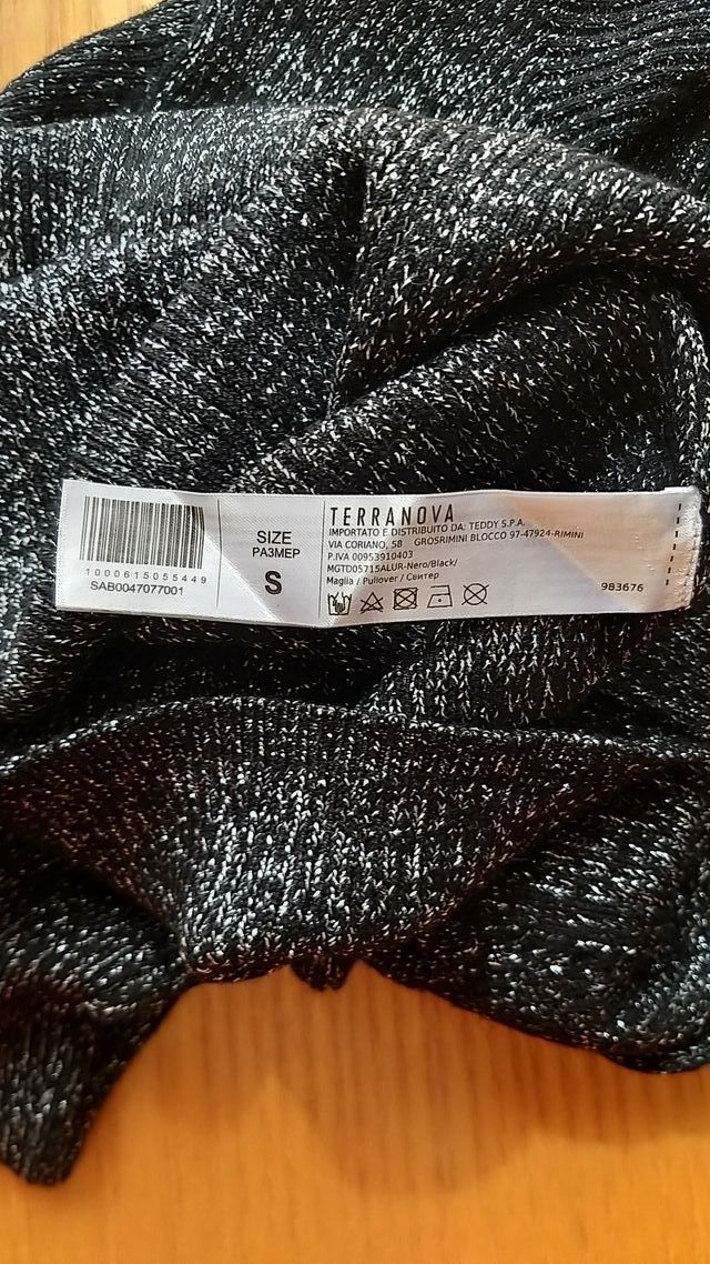 Sottogiacca Lupetto in lurex Terranova