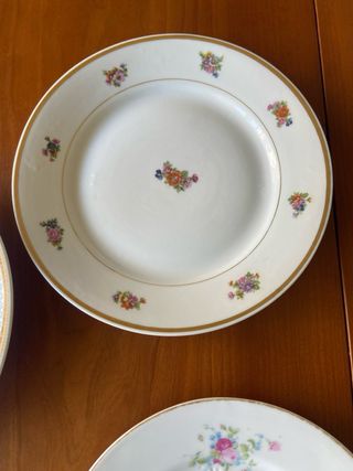 PLATOS ANTIGUOS PORCELANA