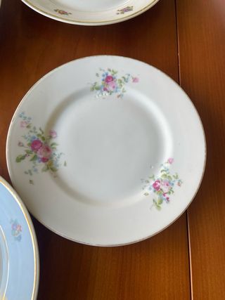 PLATOS ANTIGUOS PORCELANA