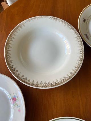 PLATOS ANTIGUOS PORCELANA