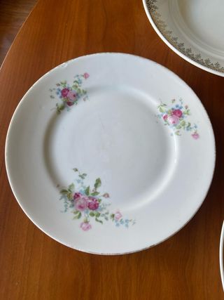 PLATOS ANTIGUOS PORCELANA
