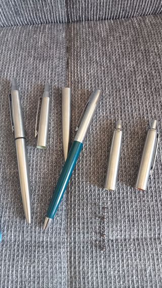 Lote bolígrafos y recambios INOXCROM - PARKER