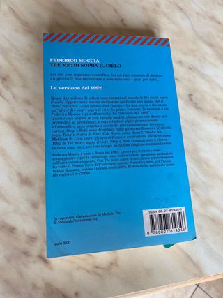 libro "tre metri sopra il cielo" versione del 1992