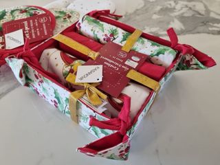 Set strofinacci guanto e due presine da cucina