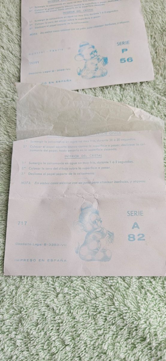 LOTE CALCOMANIAS VINTAGE ORTEGA 