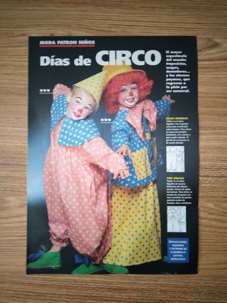 4 Patrones Disfraz - Mujer y Niños