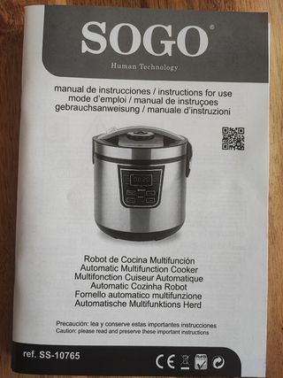 Robot cocina SOGO ss-10765