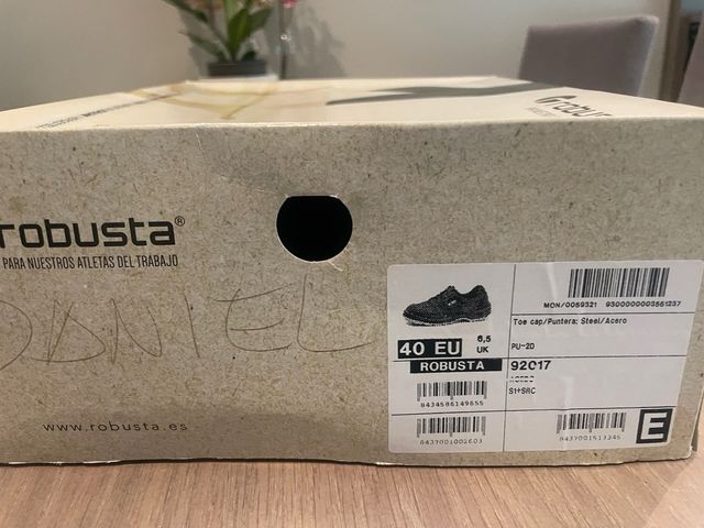 Zapatos de Seguridad "Robusta" T.40