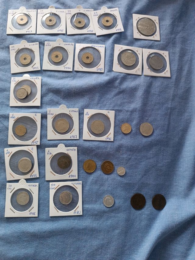 Lote monedas céntimos y pesetas España