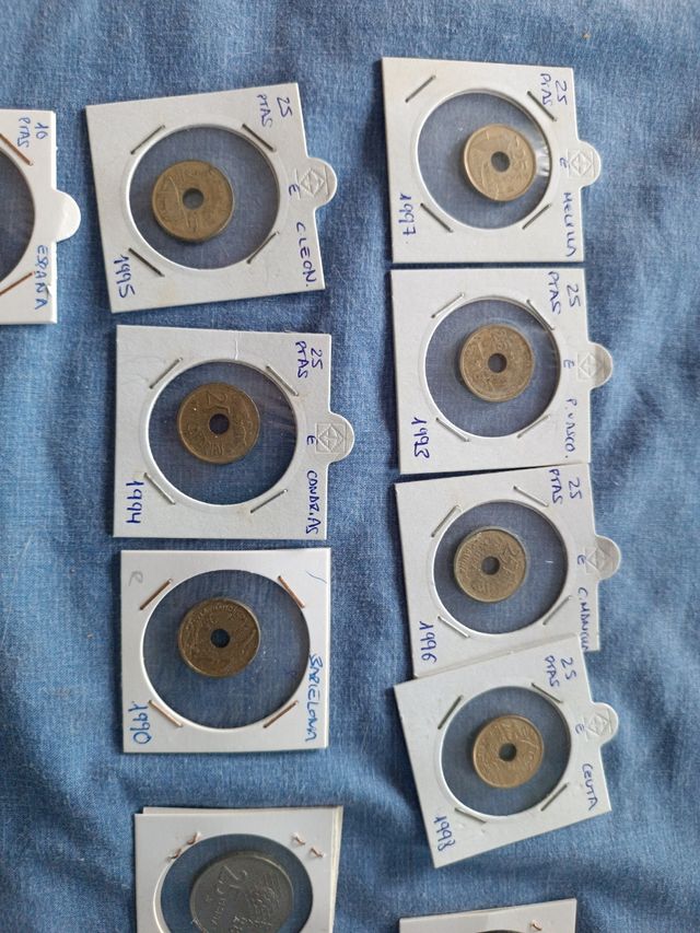 Lote monedas céntimos y pesetas España