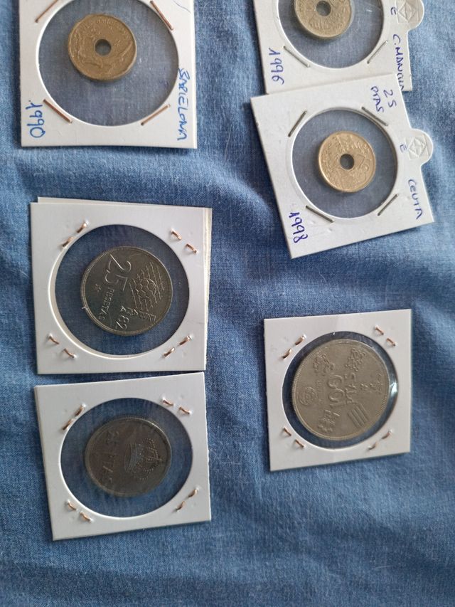 Lote monedas céntimos y pesetas España