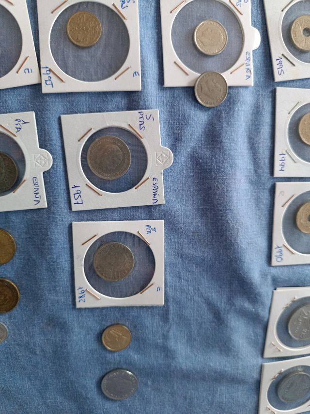 Lote monedas céntimos y pesetas España
