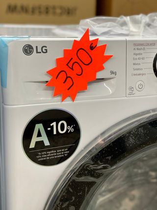 LAVADORA💫 LG💫 9KG NUEVA CON TARA 