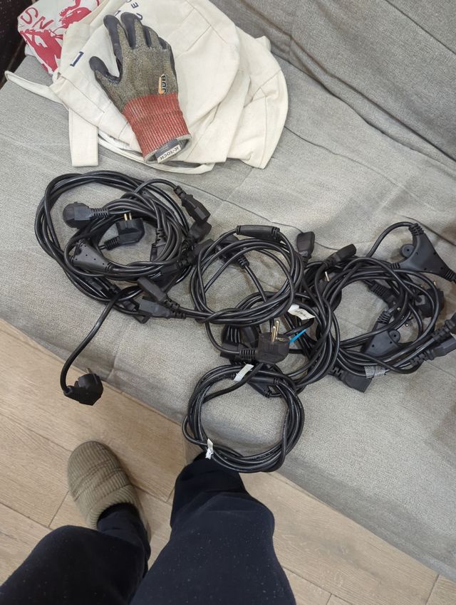 Cable de corriente 2 en 1 pc