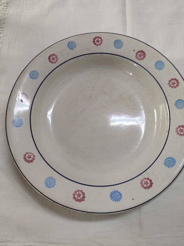 Prato sopeiro fábrica louça Sacavém