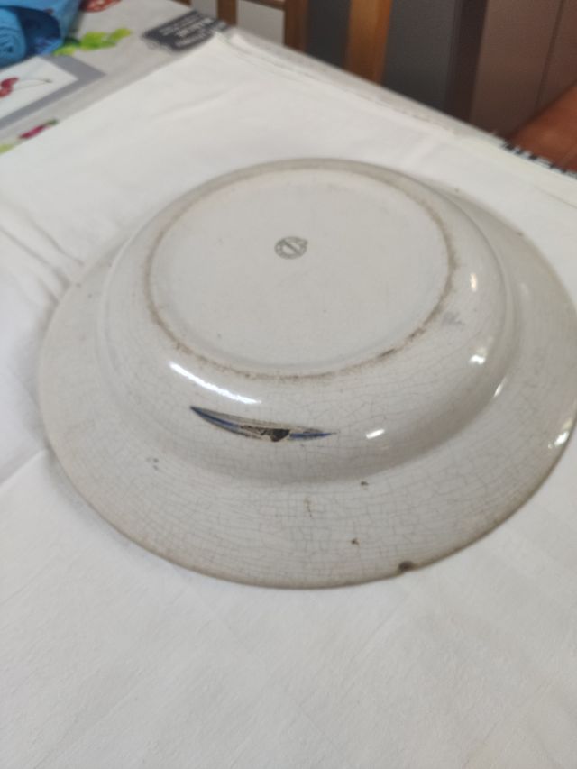 Prato sopeiro fábrica louça Sacavém