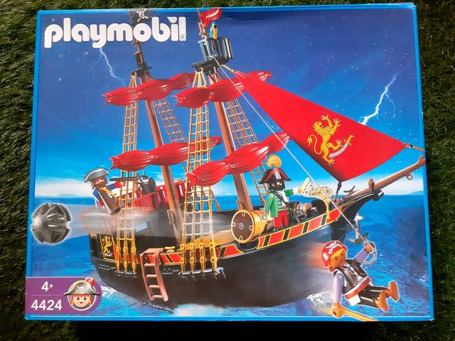 Playmobil 4424 Barco Pirata completo con caja