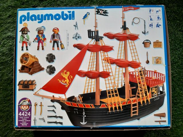 Playmobil 4424 Barco Pirata completo con caja