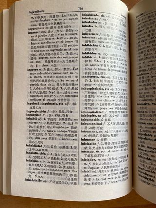 Diccionario manual español chino