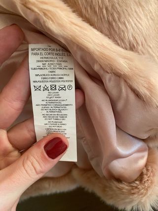 Abrigo corto de pelo