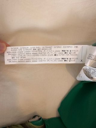 Mono verde flores fiesta zara