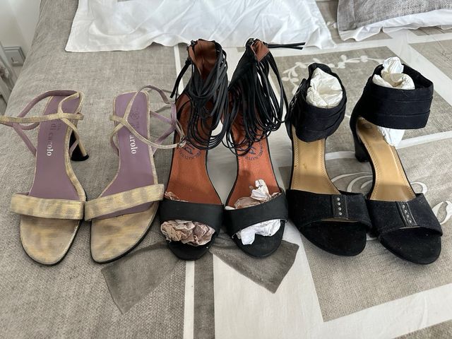 Lote 3 pares sandalias