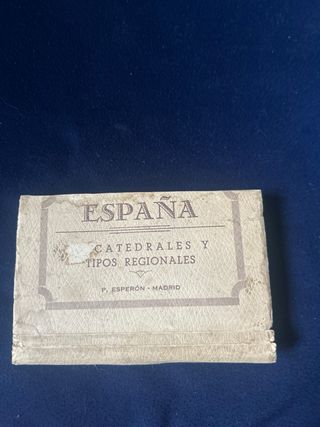 Postales regionales bordadas años 60