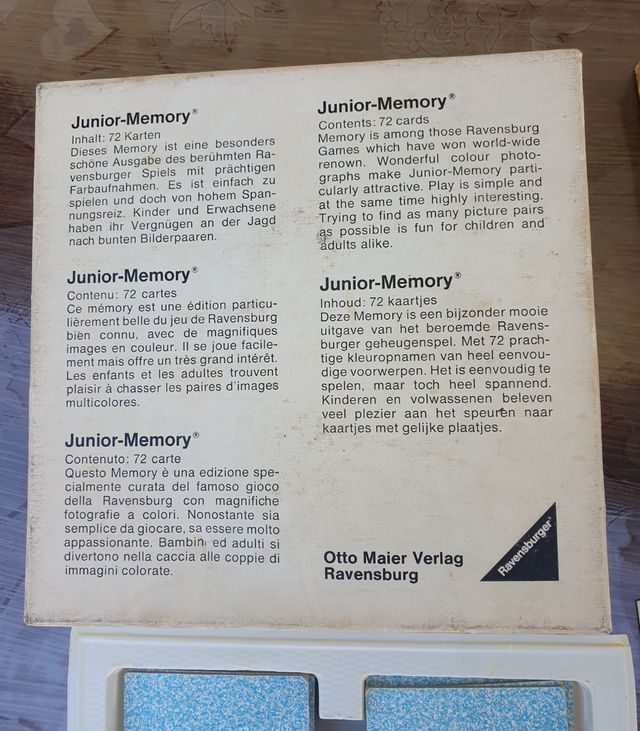 Gioco in scatola Memory