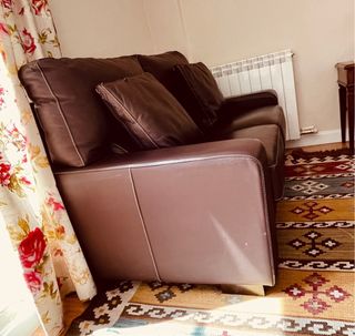 Sofa de piel 2 plazas