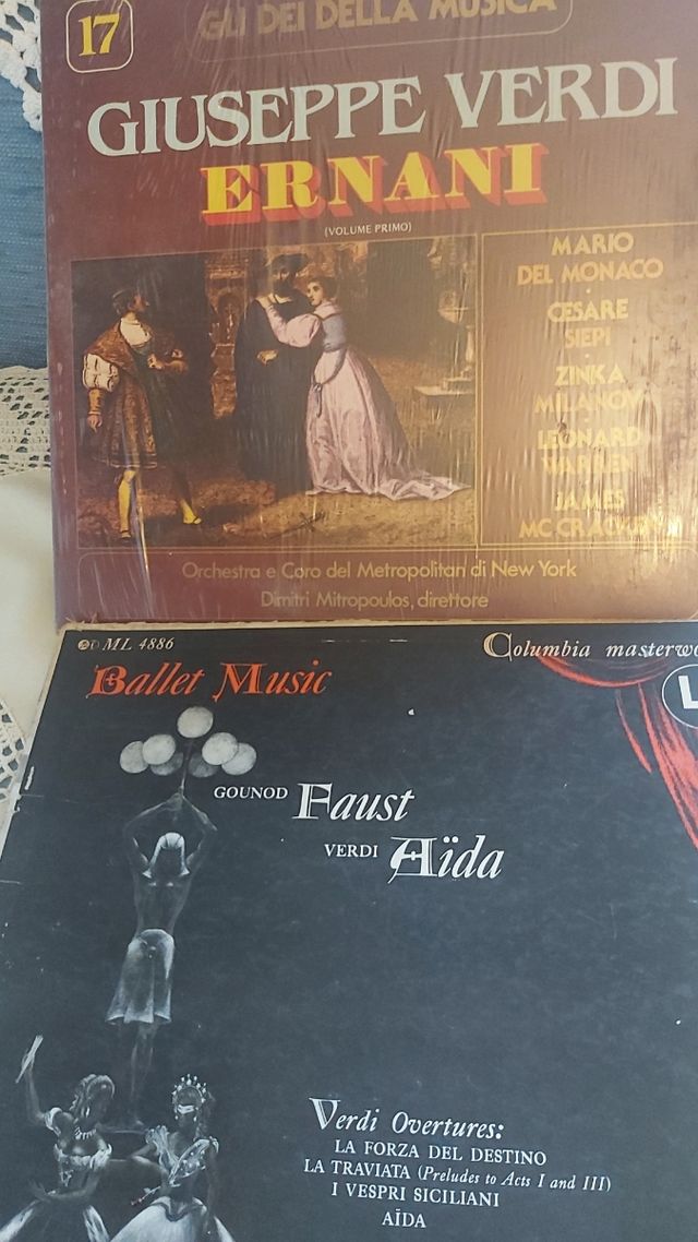 2 vinili Giuseppe Verdi e Ballet Music