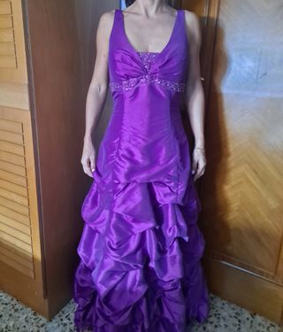 Vestido morado fiesta T40 pequeña 
