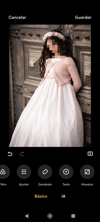 Vestido primera comunión niña