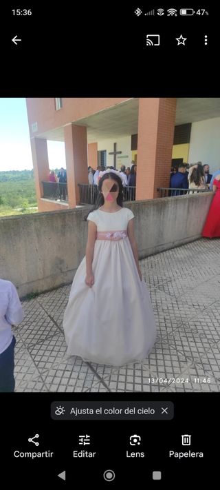 Vestido primera comunión niña