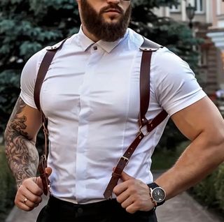 Hombre Gancho Tirante - Marron y negro