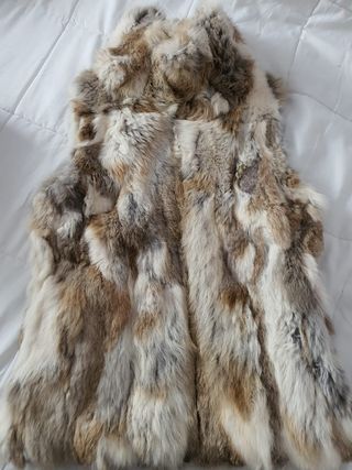 Chaleco piel de conejo del Corte Inglés 