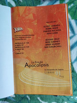Cómic La Era de Apocalipsis X Men