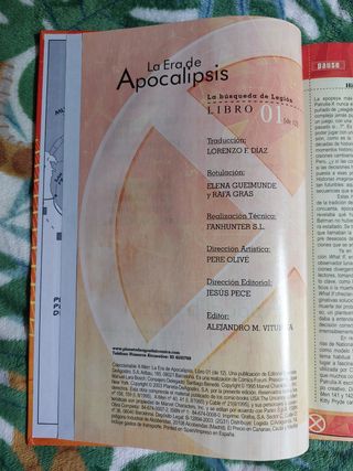 Cómic La Era de Apocalipsis X Men