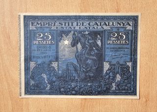Emprèstit de Catalunya billete antiguo