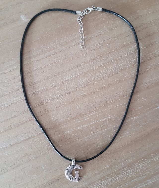 Colgante luna gato